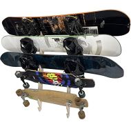 Pro Board Racks Snowboard Wall Rack Mount - Holds 5 Boards