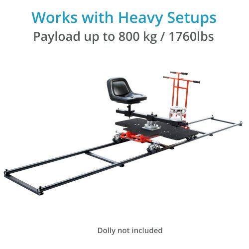 프로 PROAIM 16ft Professional Aluminum Heavy Duty Straight Camera Track Rail System for Bazooka, Tripod Dolly, Camera Jib Crane Setup up to 800kg 1760lb + Carry Bag (TRK-16-25)