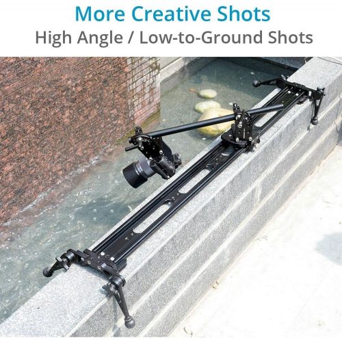 프로 PROAIM Extender Arm for Slider & Tripod | Tool-Less Multipurpose Useful Accessory for High & Low Angle Shots | Aluminum Grip Arm Handles DSLR Video Sony Nikon Canon Cameras up to 5