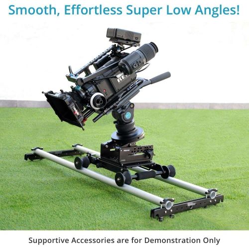 프로 PROAIM Mitchell Wedge Tilt Levelling Camera Mount Plate for Mitchell Fluid Head, Tripod Stand | For Over & Under-Slung Tracking & Static Shots, Tilt Angle - 0° to 105° Payload - 10