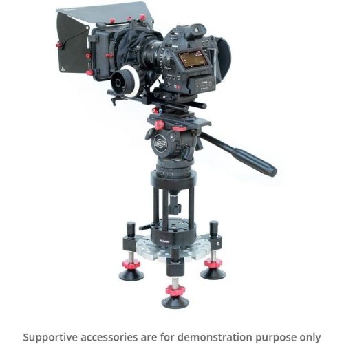 프로 PROAIM Proaim 100mm EuroElemac to Bowl Camera Riser for Cinema Dolly, Bazooka | Heavy-Duty CNC Aluminum Height Riser Adapter for Fluid Head, Rigs | Compact Stable Secure Base with Ratche