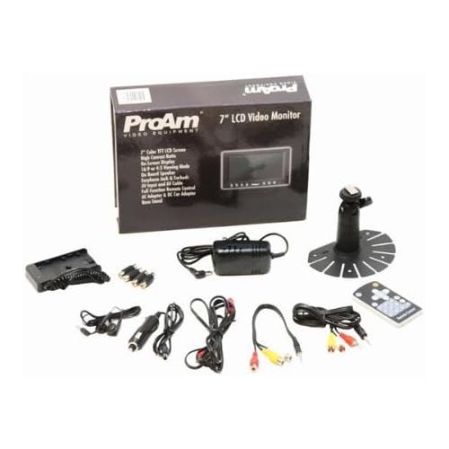 프로 ProAm USA DVC210 DSLR Video Camera Jib Crane Tilt Kit, 8 ft including Stand, Carrying Bag, LCD Monitor and Sunshade