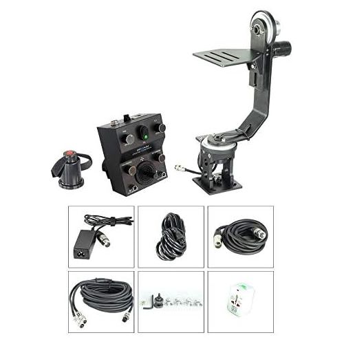 프로 PROAIM Proaim Professional Motorized Jr. Pan Tilt Head with 12V Joystick Control For DSLR Video Cameras Camcorders up to 6kg13.2lb For Jib Crane Tripod + Carrying Bag (PT-JR)