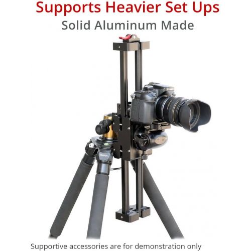 프로 PROAIM Spark 13 Video DSLR Camera Slider Extendable Double Travel Distance on Tripod Track Dolly Rail Slider (P-SPK-13) | Best Travel Slider