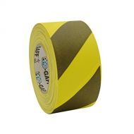 Pro Tapes Printed Pro-Gaff Gaffers Tape: 3 in. x 55 yds. (Yellow with Black stripes)