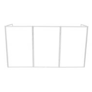 Pro-X ProX XF-5X3048W White DJ Facade with 5 Panels, White and Black Scrims, and Bags
