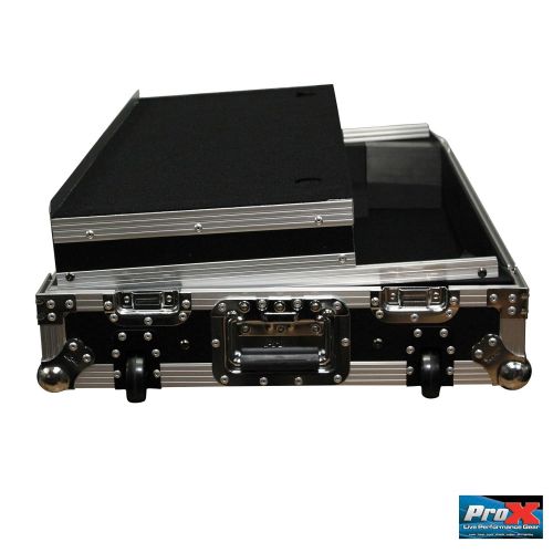 프로 Pro-X ProX Flight Case with Wheels & Laptop Shelf for Numark NS7III & NS7II Digital Controller