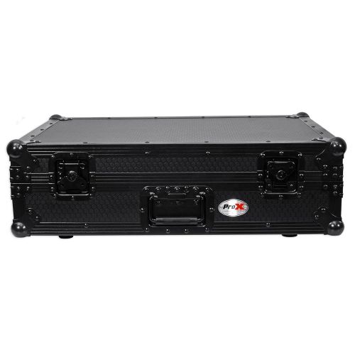 프로 Pro-X ProX XS-DJ808WBL Black Travel Flight Case w Wheels For Roland DJ-808 Controller