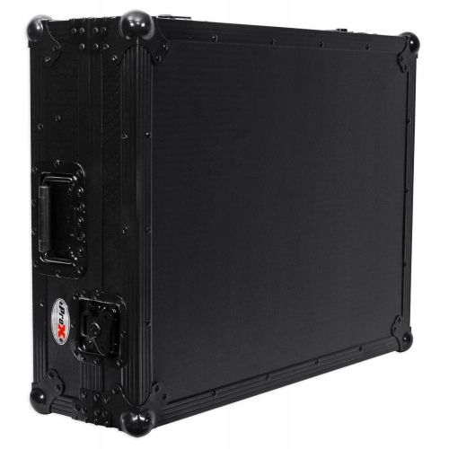 프로 Pro-X ProX XS-DJ808WBL Black Travel Flight Case w Wheels For Roland DJ-808 Controller