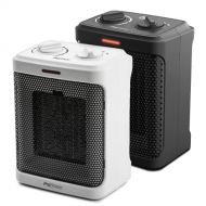 Pro Breeze Space Heaters Black & White ? 1500W Electric Heaters with 3 Operating Modes and Adjustable Thermostat - Room Heaters for Bedroom, Home, Office and Under Desk