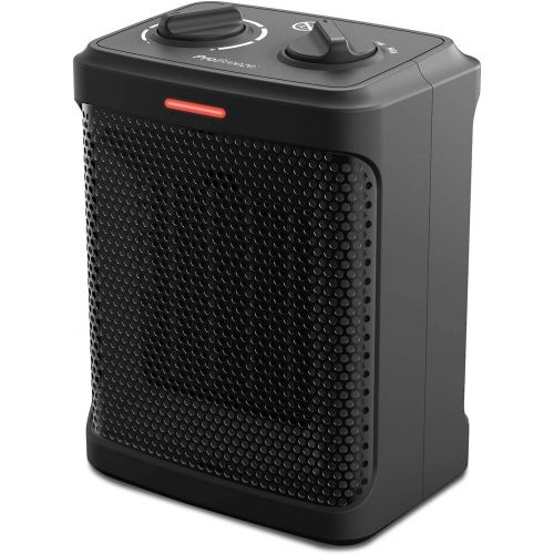 프로 Pro Breeze Space Heaters Black & White ? 1500W Electric Heaters with 3 Operating Modes and Adjustable Thermostat - Room Heaters for Bedroom, Home, Office and Under Desk