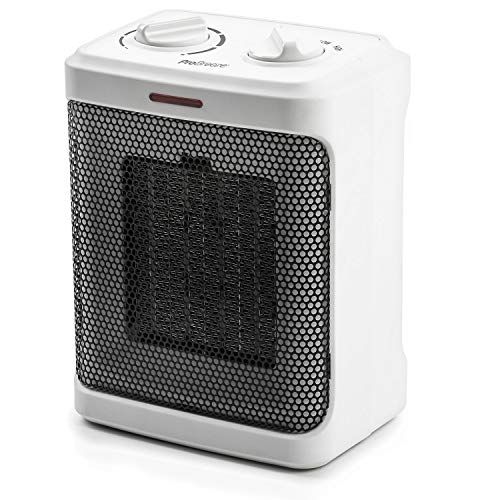 프로 Pro Breeze Space Heater ? 1500W Electric Heater with 3 Operating Modes and Adjustable Thermostat - Room Heater for Bedroom, Home, Office and Under Desk - White