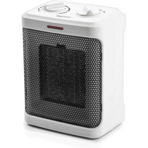 프로 Pro Breeze Space Heater ? 1500W Electric Heater with 3 Operating Modes and Adjustable Thermostat - Room Heater for Bedroom, Home, Office and Under Desk - White