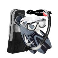 PRO SILICON USDIVERS US Divers Sideview Adult Snorkeling Set MEDIUM