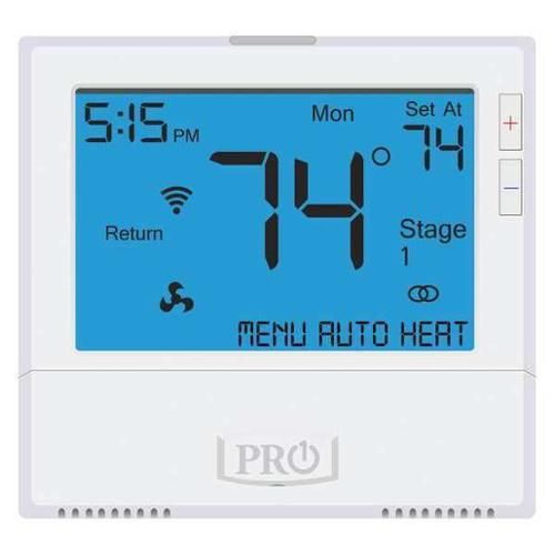 프로 PRO1 IAQ WiFi Thermostat, 7 Day Programmable, Stages 4 Heat2 Cool, T855i