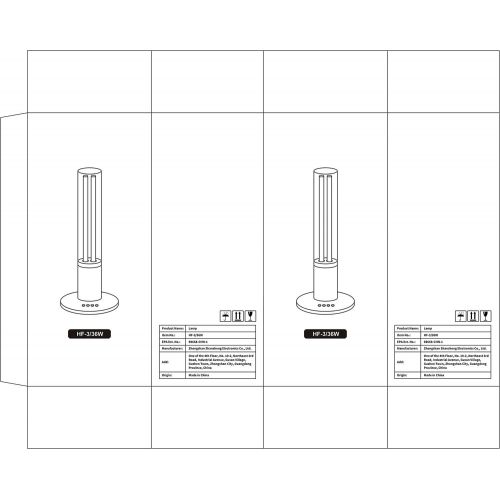  PROALLER UV Germicidal Lamp 36W Disinfection Quartz Lamp with Ozone Sterilization, Remote Control Timer 15 min/ 30 min / 1 Hour, Lamp Cover for Car Living Room Bedroom Household Kitchen Hot