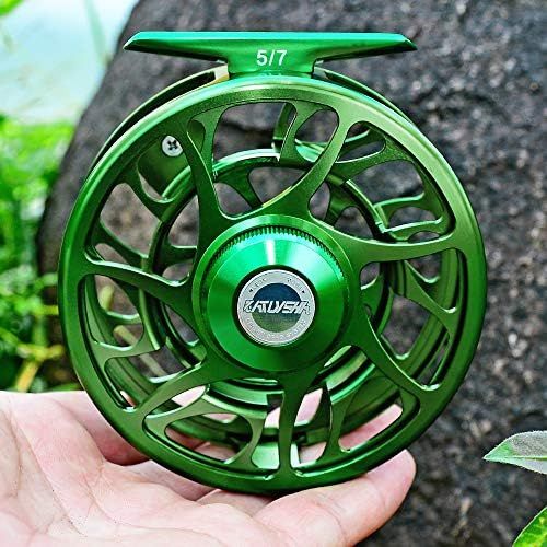  [아마존베스트]ProberoS Fly Fishing Reel Fly Reel, CNC Machined Aluminium Alloy Body Large Arbour Coil, 5/7 7/9 9/10 Wt