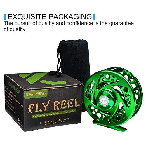  [아마존베스트]ProberoS Fly Fishing Reel Fly Reels CNC Machined Aluminium Alloy Body Large Arbour Spool