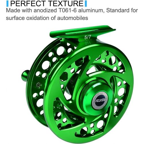  [아마존베스트]ProberoS Fly Fishing Reel Fly Reels CNC Machined Aluminium Alloy Body Large Arbour Spool