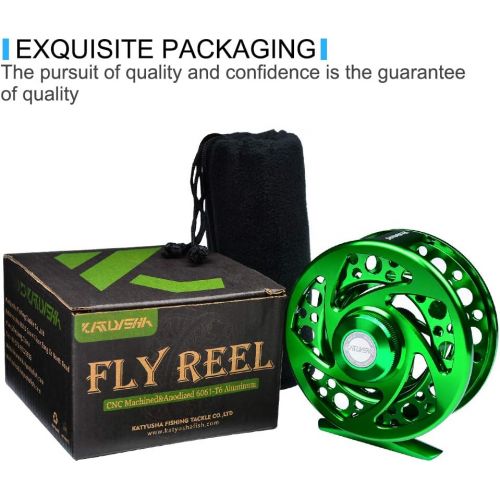  [아마존베스트]ProberoS Fly Fishing Reel Fly Reels CNC Machined Aluminium Alloy Body Large Arbour Spool