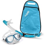 [아마존베스트]PRODIVE Premium Dry Top Snorkel Set - Impact Resistant Tempered Glass Diving Mask, Watertight and Anti-Fog Lens for Best Vision, Easy Adjustable Strap, Waterproof Gear Bag Included