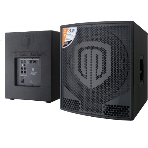  PRORECK PR18 18 inch 2000W P.M.P.O Active Powered PA DJ Subwoofer Cabinet