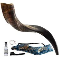 ProShofar Israel Shofar Set - Natural Kudu Horn Shofar - Kosher Shofar Yemenite Traditional Musical Instrument for Jewish Spiritual Ceremonies and Religious Sermons, Made in Israel