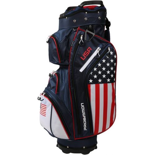  PROSiMMON Golf DRK 14 Way Cart Bag, USA Flag