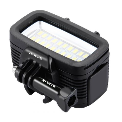  PROVOD Diving Fill Light Waterproof Photography Light 20 LED Glare Fill Light Compatible for GoPro Hero65 43321 Sports Camera and SLR Camera