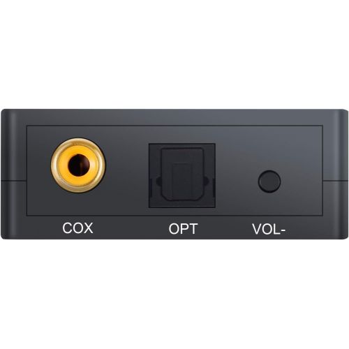  [아마존베스트]PROZOR Digital to Analog Audio Converter with Dolby Decoder Optical to 3.5mm Optical Out to RCA DTS DAC Decode Converter Optical/SPDIF/Toslink/Coaxial/Dolby/DTS/PCM/5.1CH to 2CH An