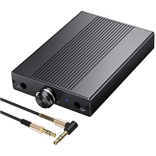  [아마존베스트]PROZOR Headphone Amplifier 3.5mm HiFi Audio Amplifier Supports Impedance 16-150Ω Portable DAC Amplifier Rechargeable Headphone Amplifier for MP3 MP4 Players Digital Player Computer