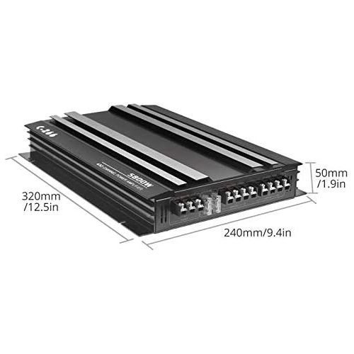  [아마존베스트]-Service-Informationen PROZOR Car Audio Amplifier, 5800 W Amplifier with 4 Channels 4 Ohm Car Stereo Audio Power Amplifier, Connected to 4 Speakers or 2 Speakers + 1 Subwoofer