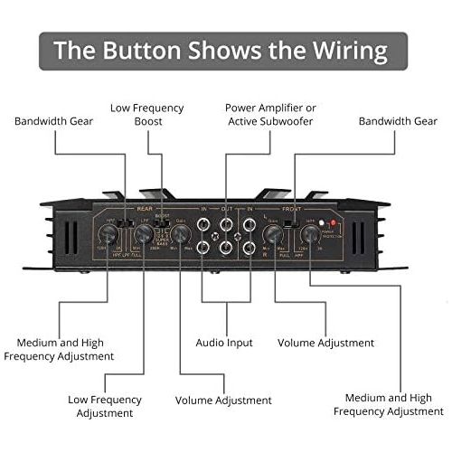  [아마존베스트]-Service-Informationen PROZOR Car Audio Amplifier, 5800 W Amplifier with 4 Channels 4 Ohm Car Stereo Audio Power Amplifier, Connected to 4 Speakers or 2 Speakers + 1 Subwoofer