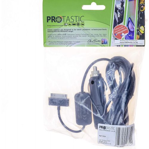  PROtastic Battery Eliminator Car 12V-24V Power Cable for Gopro Hero3+ and Hero4 Action Cameras Vehicle Motorbike Motorcycle
