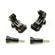 PROtastic 2X J-Hook Quick Release Buckle & Thumb Screws Compatible with Gopro Hero/Sjcam Action Cameras (Cycling, Climbing Helmets Etc)
