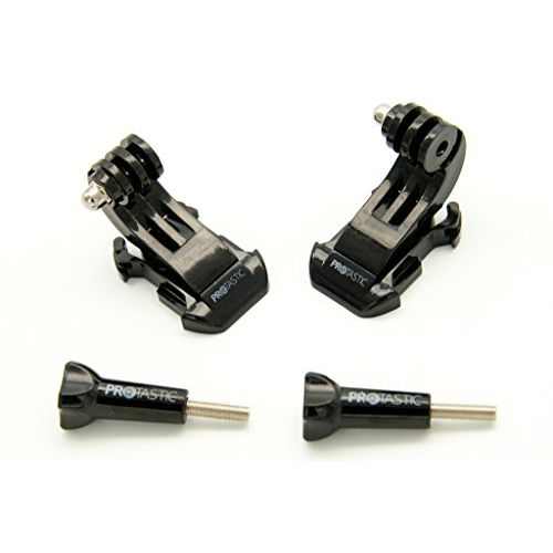  PROtastic 2X J-Hook Quick Release Buckle & Thumb Screws Compatible with Gopro Hero/Sjcam Action Cameras (Cycling, Climbing Helmets Etc)