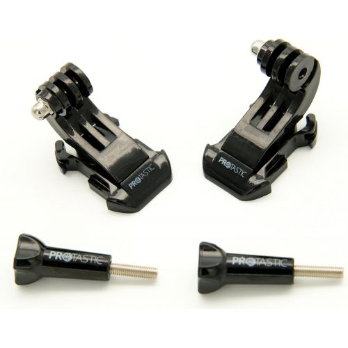  PROtastic 2X J-Hook Quick Release Buckle & Thumb Screws Compatible with Gopro Hero/Sjcam Action Cameras (Cycling, Climbing Helmets Etc)