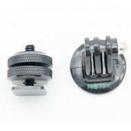 PROtastic Hot Shoe 1/4 Male Screw & Gopro Compatible Mount Adapter : Mount Accessories and Action Cameras On Your DSLR!