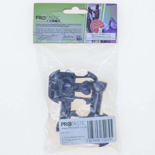  PROtastic 2X Quick Release Buckle & Thumb Screw for Gopro Hero/Sjcam Action Cameras (Cycling, Climbing Helmets Etc)
