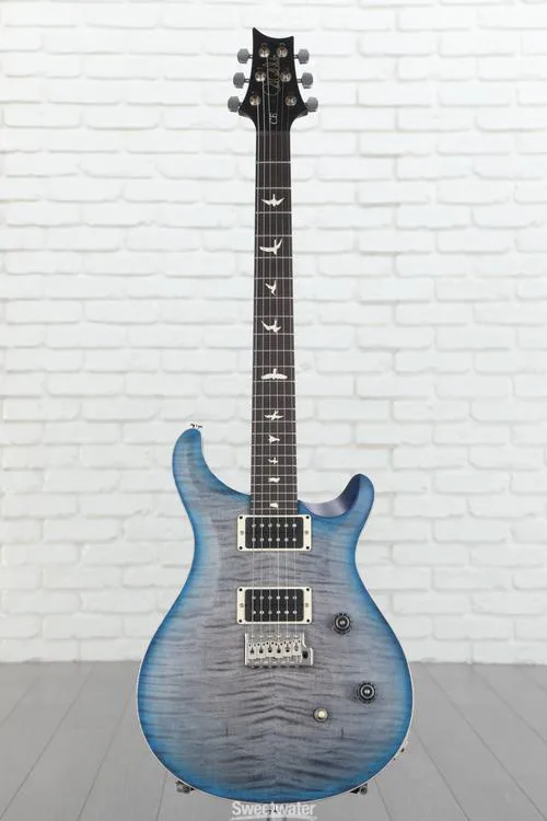  PRS Limited-edition CE 24 Electric Guitar - Nitro Satin Faded Grey Black Blue Burst