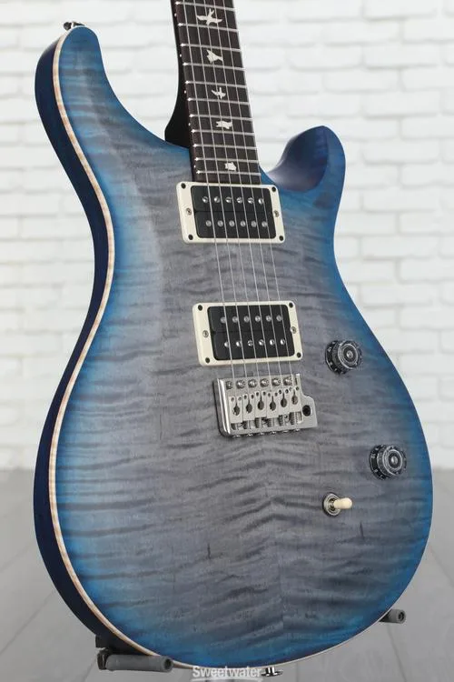  PRS Limited-edition CE 24 Electric Guitar - Nitro Satin Faded Grey Black Blue Burst