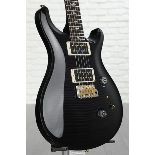  PRS Custom 24 Electric Guitar - Gray Black Wrap, 10-Top