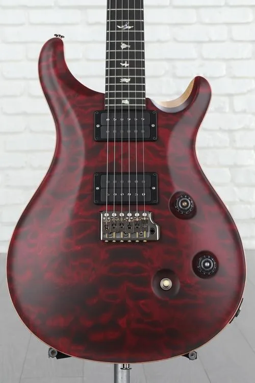 PRS Wood Library Custom 24 Electric Guitar - Satin Red Tiger