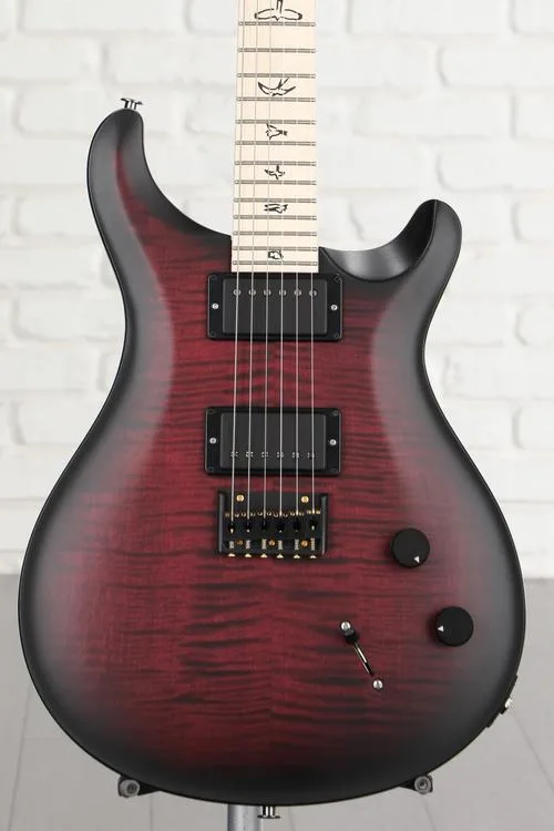 PRS DW CE Hardtail Dustie Waring Signature Electric Guitar - Black Cherry Smokewrap Burst