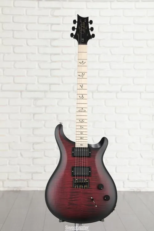  PRS DW CE Hardtail Dustie Waring Signature Electric Guitar - Black Cherry Smokewrap Burst