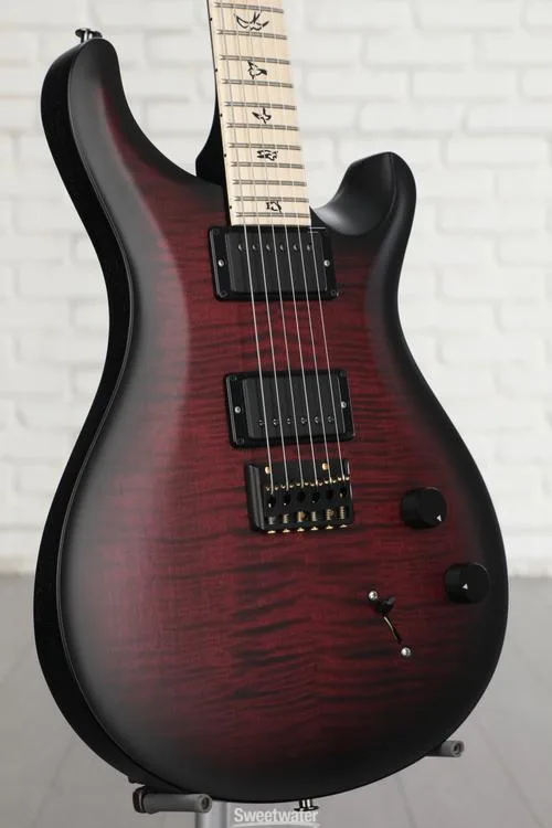  PRS DW CE Hardtail Dustie Waring Signature Electric Guitar - Black Cherry Smokewrap Burst