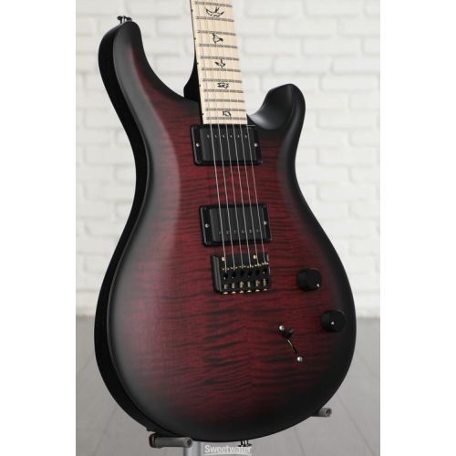  PRS DW CE Hardtail Dustie Waring Signature Electric Guitar - Black Cherry Smokewrap Burst