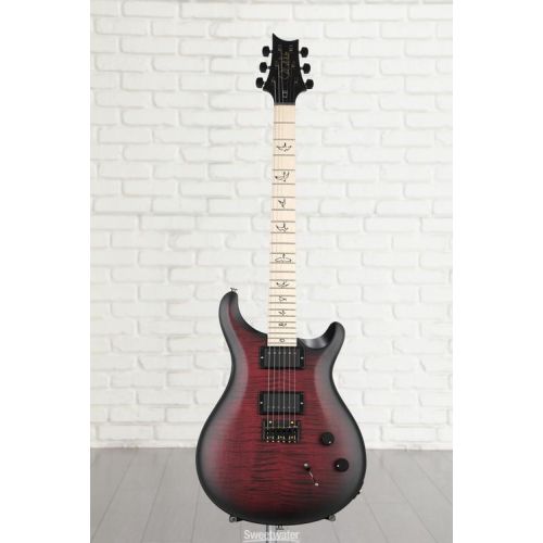  PRS DW CE Hardtail Dustie Waring Signature Electric Guitar - Black Cherry Smokewrap Burst