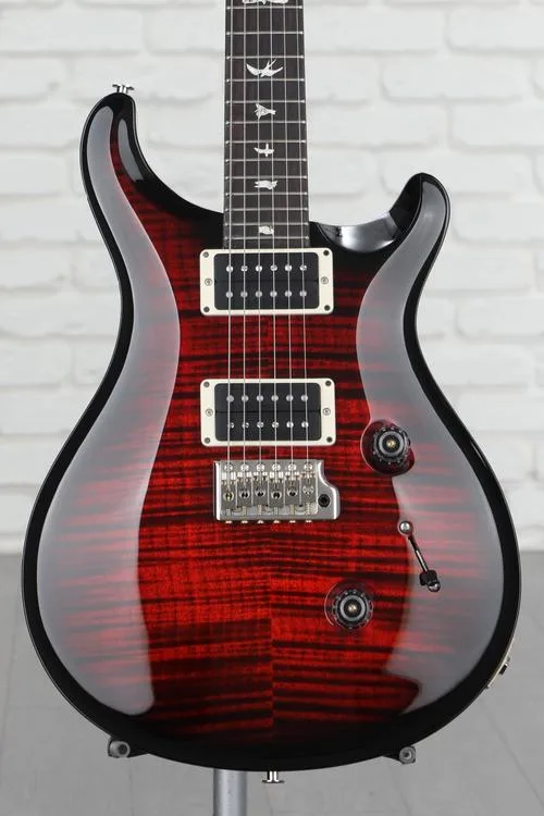 PRS Custom 24 Electric Guitar - Fire Red Smokewrap Burst