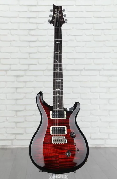  PRS Custom 24 Electric Guitar - Fire Red Smokewrap Burst